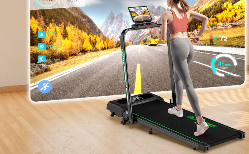 FOUSAE Tapis Roulant Elettrico Pieghevole 5 in 1 – Allenamento completo a casa con tecnologia avanzata